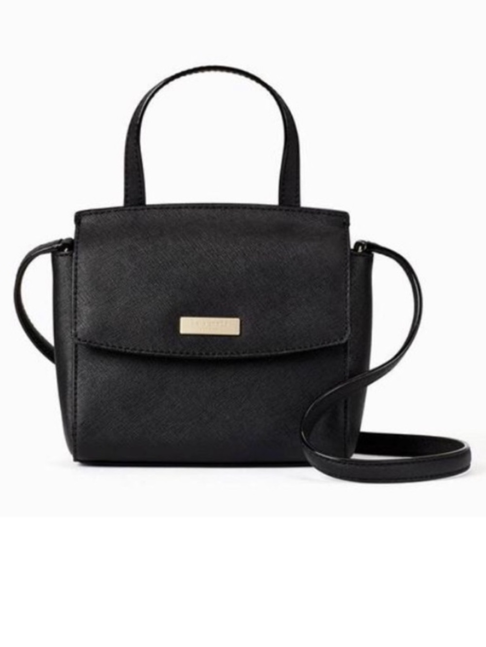 Kate Spade Laurel Way Mini Alisanne Crossbody Bag in Black Leather NWT - Picture 2 of 6
